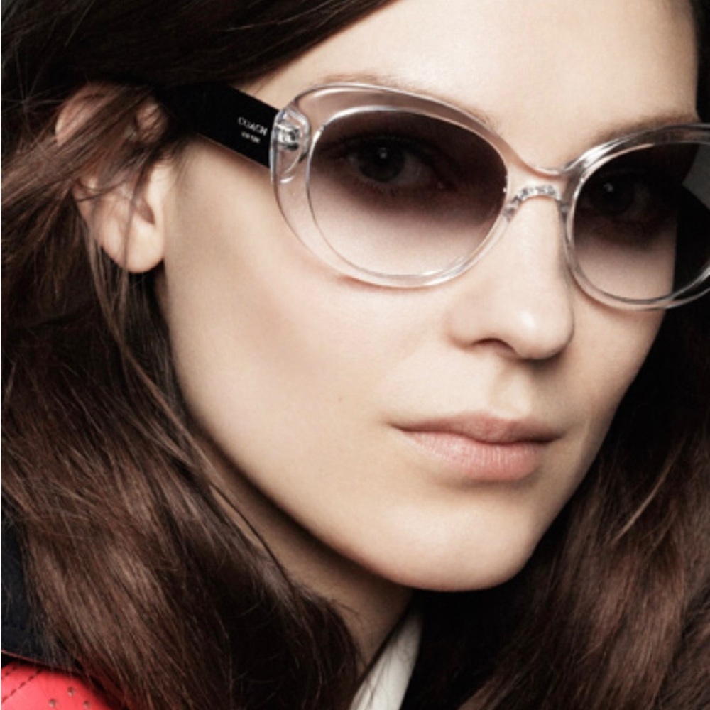 Coach Alexa clear and black sunglasses